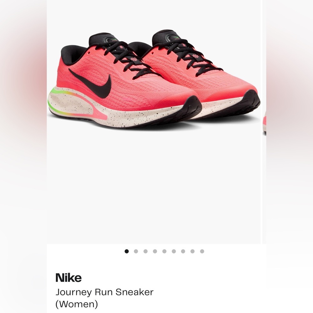 Nike Women's neon punch pink green running tennis shoes